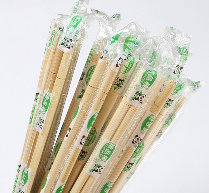 40 Pairs Chinese Disposable Bamboo Wooden Chopsticks Individually Wrapped FG
